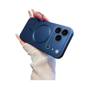 Imagem de Capa De Silicone Macia Com Efeito Metálico Para Apple iPhone 17 16 15 