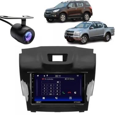 Imagem de Central Multimídia Automotiva Android Auto GM S10 7 Touch Screen Capacitiva IPS com Bluetooth Wi-Fi USB e Câmera de Ré