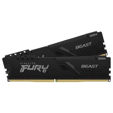 Imagem de Memória RAM Kingston Fury Beast, 64GB (2x32GB), 3600MHz, DDR4, CL18, Preto - KF436C18BB...