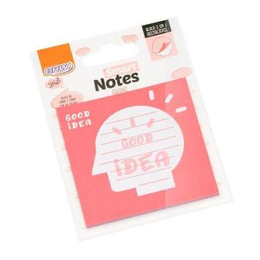 Imagem de Bloco smart notes frame 2em1 75x75 mm - ideia coral - 30fls - 1bloco -