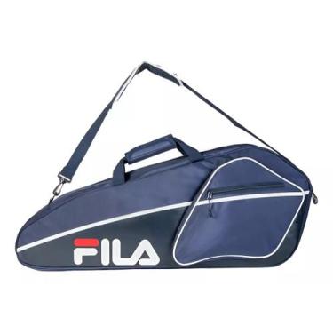Imagem de Raqueteira Fila Unisex Team Com Compartimento Para Raquetes, Azul mari