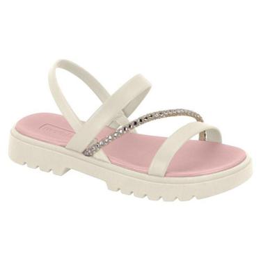 Imagem de Sandalia Feminino Infantil Molekinha Plataforma Baixa 2344.122 , Branc