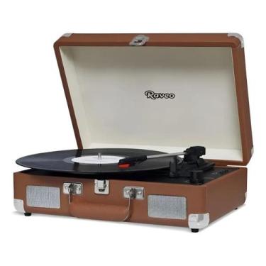 Imagem de Vitrola Raveo Sonetto Chrome Brown 10w Bluetooth Bivolt Cor Marrom 110