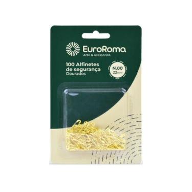 Imagem de Alfinete Seguranca Dourado 100pc N.00 - EuroRoma, Unico