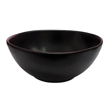 Imagem de Bowl Cerâmica Mulino WG18487 para Sopas e Sobremesas Design Sofisticado 17CM Preto Wellmix