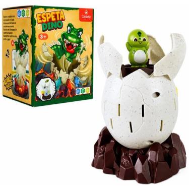 Imagem de Brinquedo Divertido Espeta Dino Pula Dinossauro 17 Adagas Castela
