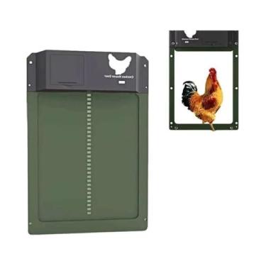 Imagem de Porta Automática Para Galinheiro Com Sensor De Luz, Alimentada Por Bat