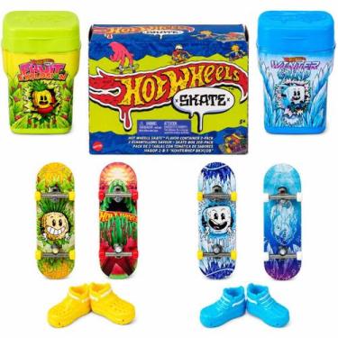 Imagem de Hot Wheels Skate De Dedo Kit Tema Pacote De Chiclete - Mattel