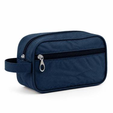 Imagem de Necessaire Impermeável Unissex Poliéster com Zíper Metálico e Bolso Fr