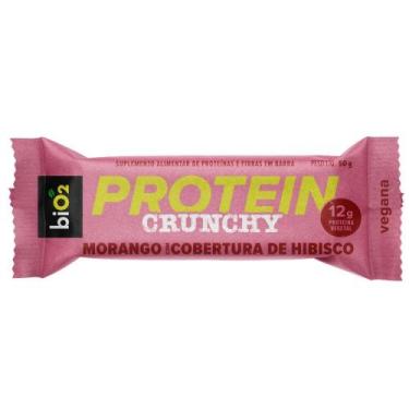 Imagem de Barra de Proteína Bio2 Crunchy Protein 12g de Proteína Morango com Cob