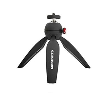 Imagem de Manfrotto MTPIXIMII-B, PIXI Mini tripé com alça para câmeras de sistema compacto, para DSLR, sem espelho, vídeo, feito na Itália, tecnopolímero e alumínio, preto