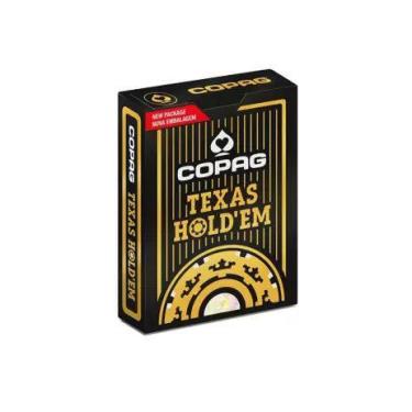Imagem de Baralho Copag 100% Plastico Texas Hold'em Gold