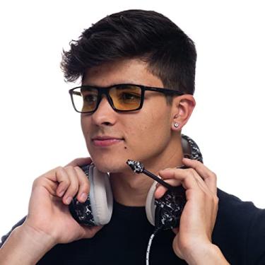 Imagem de Óculos Gamer Titans Captain2 Preto - Lentes Blue Protection Amarela