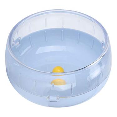 Imagem de GLOGLOW Roda de exercício para hamster, roda de corrida silenciosa para gerbils, hamster sírio, hamster anão, hamster (azul) (12 cm)