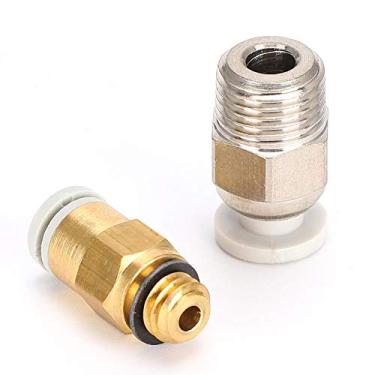 Imagem de Conector pneumático Wendry Extruder, PC4-M6 e PC4-M10 Pneumatic Air Straight Quick Fitting, CR-10 Hotend Extruder Pneumatic Connector para V6