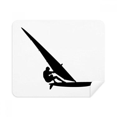 Imagem de 2 peças de tecido de camurça para jogador de veleiro de esportes surfando