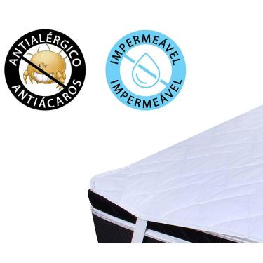 Imagem de Capa Protetor para Colchão de Berço Impermeável Normal 130x60x14cm BF Colchões