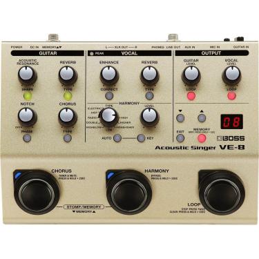 Imagem de Pedaleira Voz e Violão Com Loop E Efeitos Boss