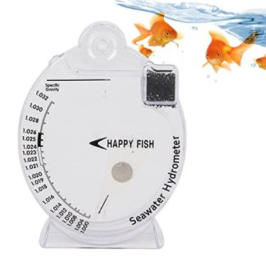 Imagem de Pssopp Medidor de salinidade específico para aquário, teste de gravidade para aquário, medidor de salinidade marítima para tanque de peixes, ferramenta de teste de concentração de água salgada (HD T H018)