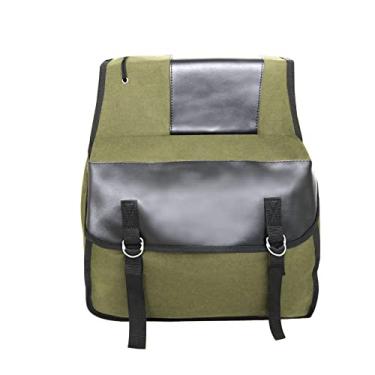 Imagem de JAMBHALA Saco Traseiro Saco de Bicicleta, Bicicleta Assento Traseiro Compras Commuter Longa Viagem de Ciclismo, Equipamento de Bicicleta Com Bolso Grande (Cor verde militar)