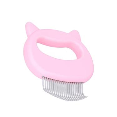 Imagem de Pente de remoção de emaranhados, pente resistente ao desgaste e aderência confortável para gatos para cães (rosa)