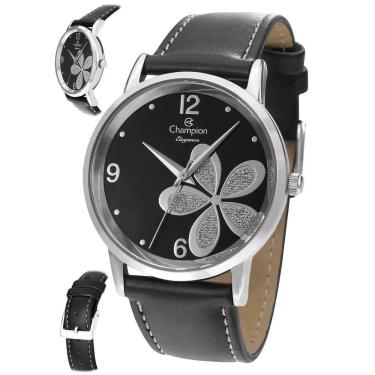 Imagem de Relógio Champion Feminino Ref: Cn24324t Flor Prateado