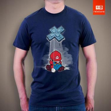 Imagem de Camiseta Mario Bros Sob Controle Video Game Retro - Tee Geek
