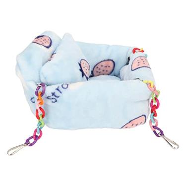 Imagem de Cama de caverna suspensa para hamster, rede quente para hamster, confortável para a pele, para descansar para ouriço (P)