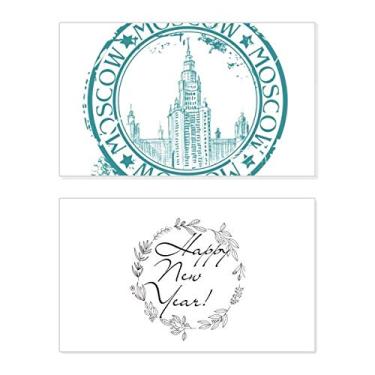 Imagem de Rússia Moscow Classic Country City New Year Festival Cartão de felicitações Bless Message Present