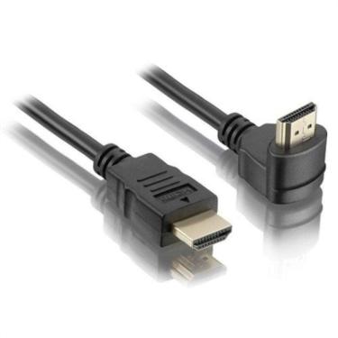 Imagem de Cabo Hdmi 1 80 Metros 90 Graus 1 4 3D Elgin Preto