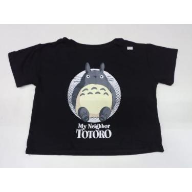 Imagem de Cropped Totoro Studio Ghibli Baby Look Blusinha Feminina Sf419 Rch - B