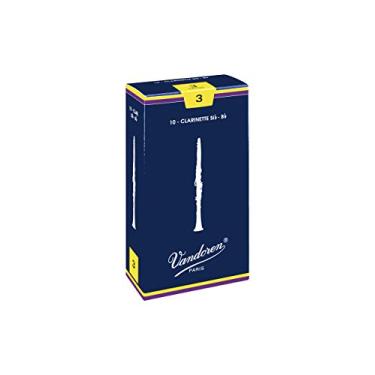 Imagem de Palheta Tradicional 3 para Clarinete Sib com 10 unidades embaladas individualmente - CR103