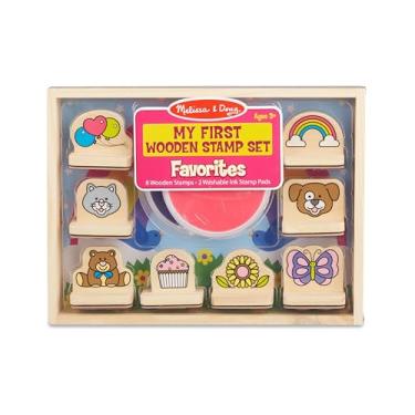 Imagem de Melissa & Doug My First Wooden Stamp Set – Favorites