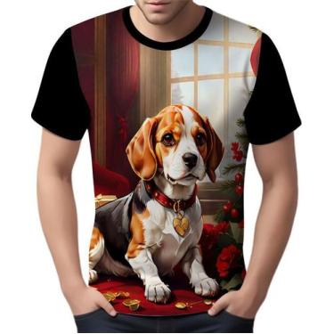 Imagem de Camisa Camiseta Tshirt Natal Festas Beagle Cachorro Noel 2 - Enjoy Sho