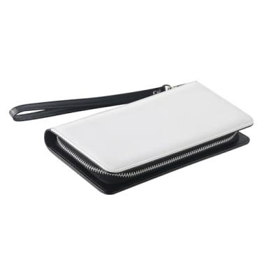 Imagem de kowaku Carteira de sublimação, bolsa de impressão de transferência por prensa térmica, fecho com zíper, suporte para cartão, imprimível para decoração,