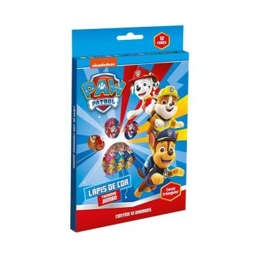 Imagem de Lápis De Cor  Jumbo  12 Cores Patrulha Canina TRIS