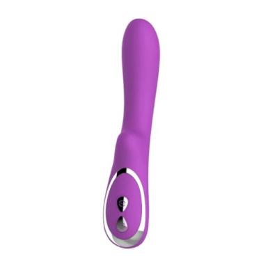 Imagem de Vibrador Feminino Massageador Vara de Vibração Produtos Adultos Usb Magnético À prova d'água Brinquedos Sexuais Para Casais (Roxo)