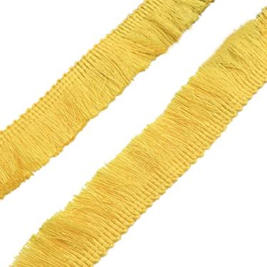 Imagem de Franja de poliéster de 25 metros, acabamento de franja de borla de 2,5 cm de largura, fita decorativa de renda boho acabamento de borda de tecido para meninas roupas cortina vestido saia bolsa costura