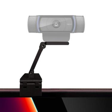 Imagem de Calibra Suporte para webcam – Suporte de webcam para parte superior do monitor e tela do laptop com braço ajustável para Logitech Brio 4K Logitech C920 C925e C960 C930e C930 C922x C922 e qualquer
