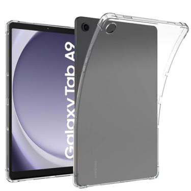 Imagem de Zeking Projetada para Samsung Galaxy Tab A9 SM-X110/X115 22.1 cm, capa traseira de TPU transparente ultra transparente macia e flexível para Galaxy Tab A9, transparente