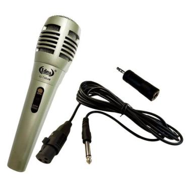 Imagem de Microfone Dinâmico Ideal Para Karaoke Com Fio P10 Cabo 3M - Idea+Pro