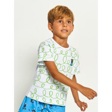 Imagem de Infantil - Camiseta Menino Estampa Urso Radical Tam 1 a 12 anos Branco  menino