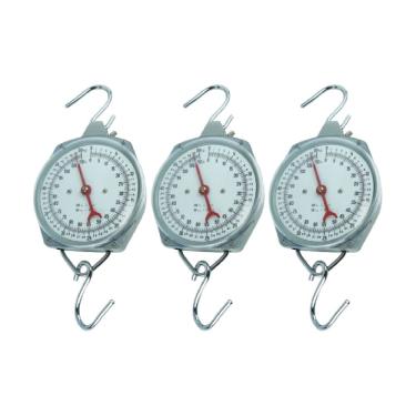 Imagem de Kit 3 Dinamômetro Circular Faixa 0 A 50Kgf Indicação Analógica Tipo Relógio Ar-1050 Portátil Instrutherm