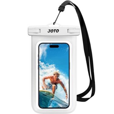 Imagem de JOTO Bolsa universal impermeável para celular bolsa seca para iPhone 14 13 12 11 Pro Max Mini Xs XR X 8 7 6S Plus SE, Galaxy S21 S20 S10 Plus Note 10+ 9, Pixel 4 XL até 7 polegadas - Branco