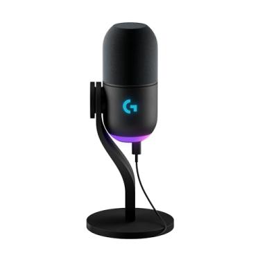 Imagem de Microfone Dinâmico Gamer Logitech G Yeti GX com RGB LIGHTSYNC Captação Dinâmica Supercardioide, Conexão USB Plug and Play para Gravação de Conteúdo e Streaming em PC e Mac - Preto