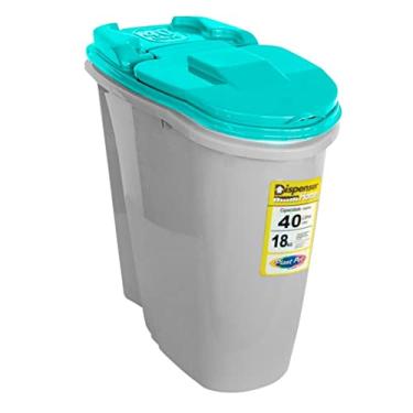 Imagem de Porta Ração Dispenser Home Azul Plast Pet 40l