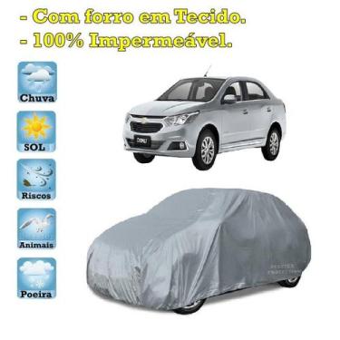 Imagem de Capa com forro cobrir carro Chevrolet Cobalt 100% Impermeável Proteção