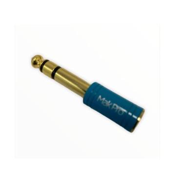 Imagem de Plug makpro adaptador p2 / p10 niquelado azul