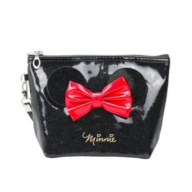 Imagem de Necessaire Preto Laço Orelhas Minnie 15x7x22cm - Disney