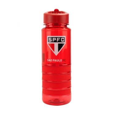 Imagem de Garrafa Plástico Canudo Retrátil 700ml - SPFC - Mileno